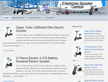 Tablet Screenshot of electricscootercentral.com
